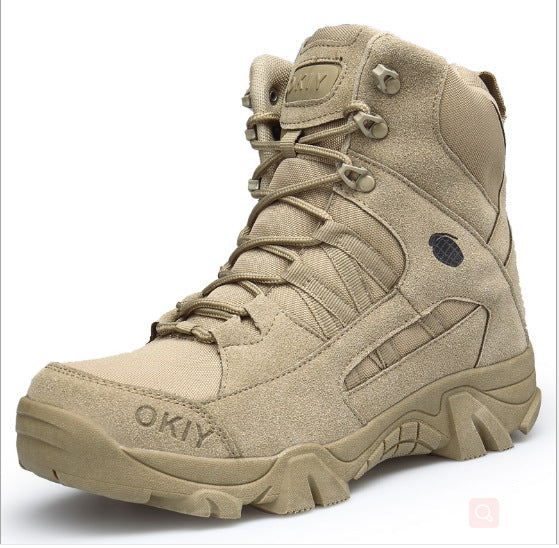 Bottes de randonnée tactiques désertiques hautes et respirantes