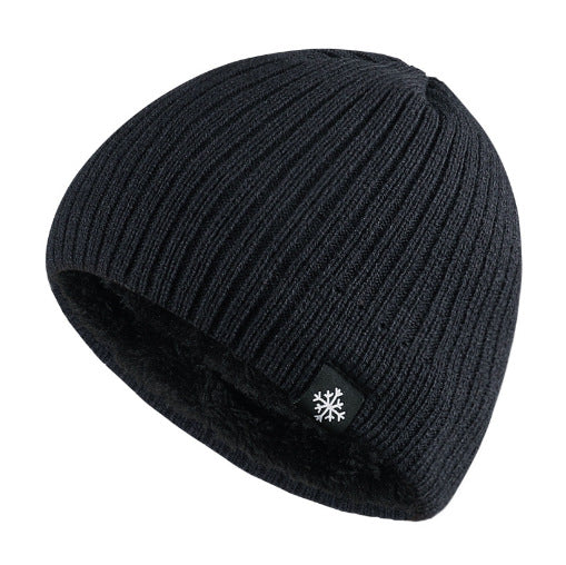 Bonnet en Tricot pour Hommes - Chapeau d'Hiver Épais pour Tous